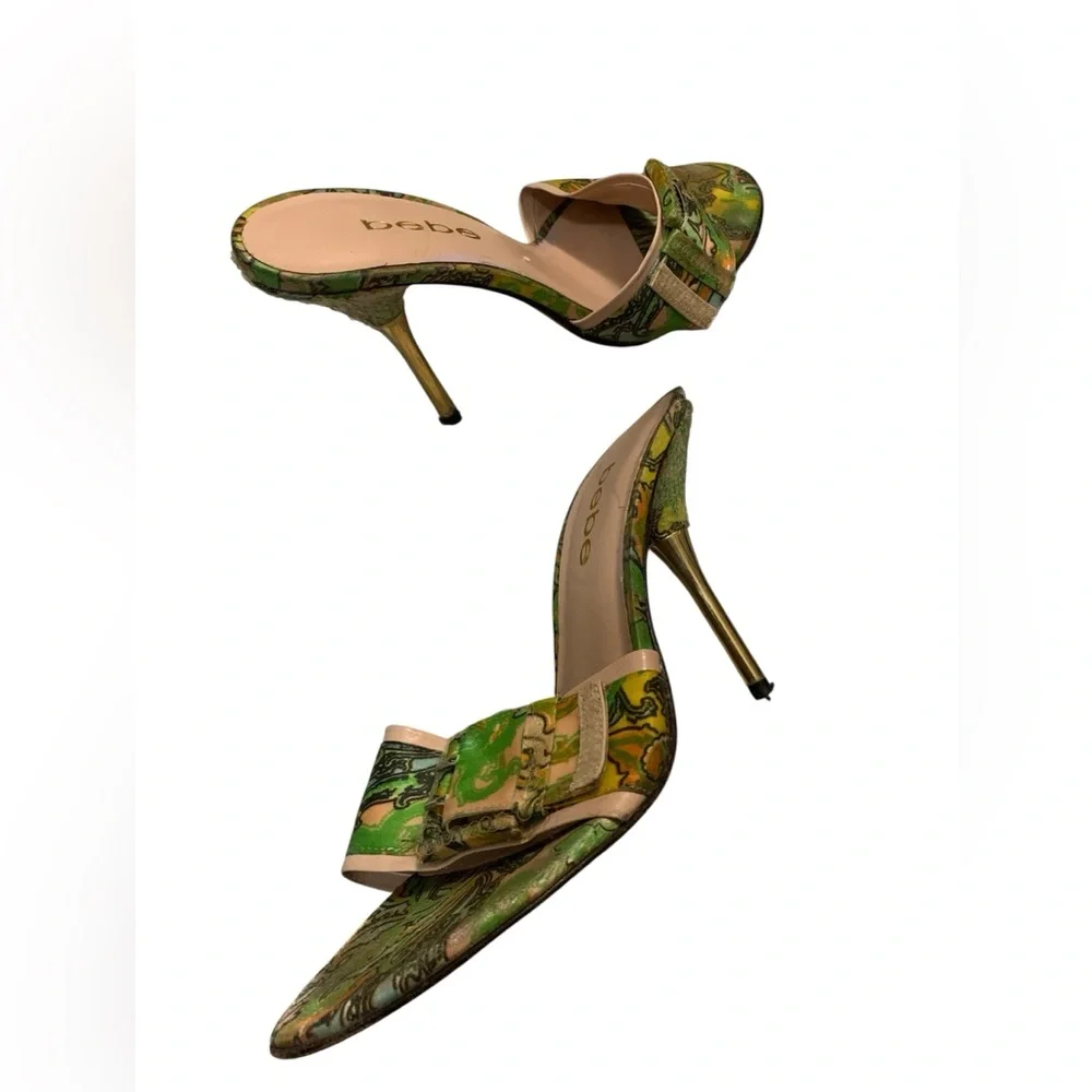 Bebe patterned sequin heels - Picture 2 of 5